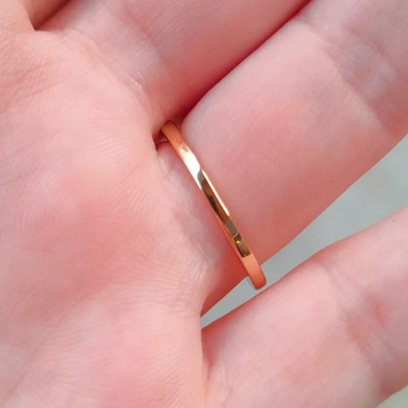 NEW Gold Diamond Eternity Stackable Ring - Picture 2 of 4